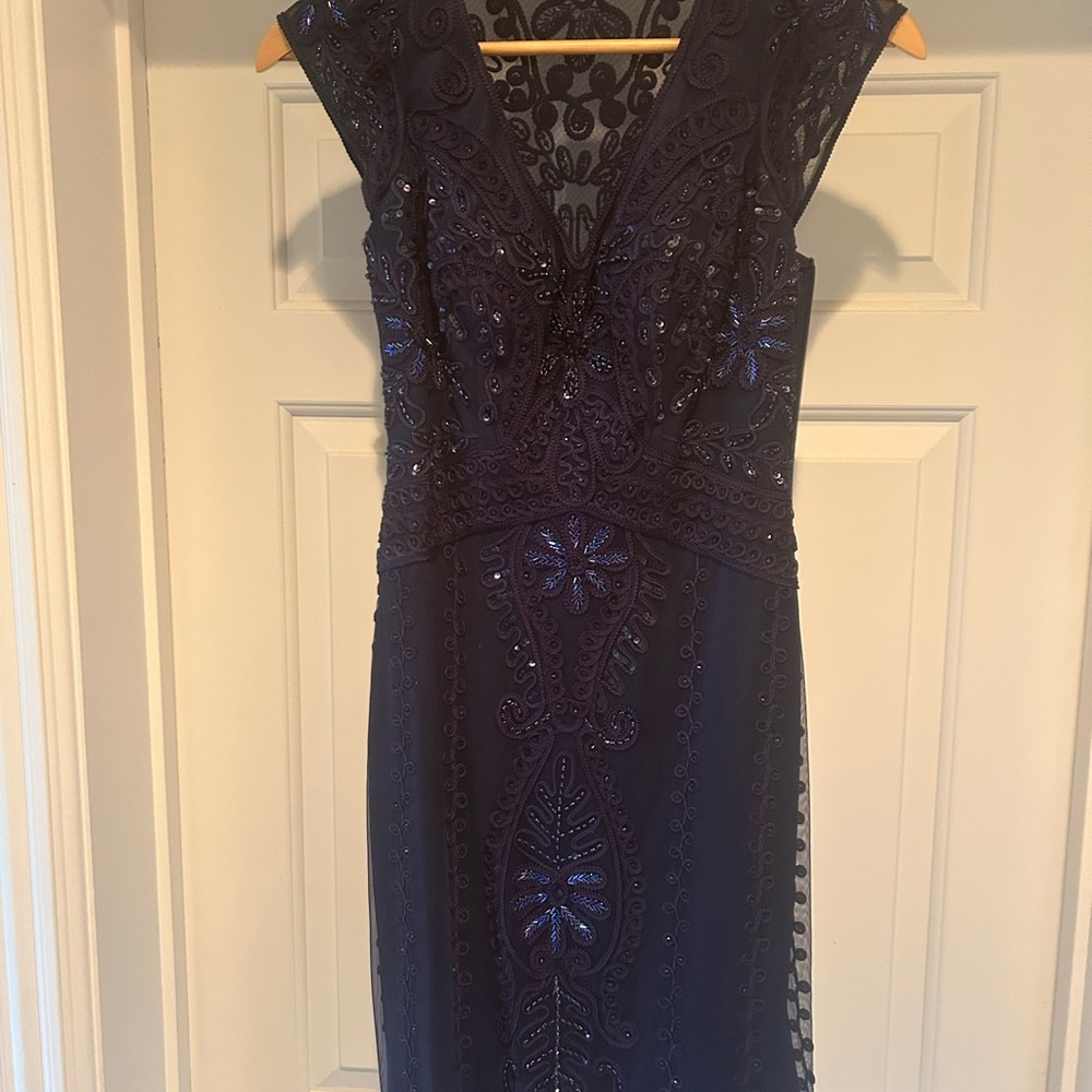 Jeweled Cocktail Dress with racerback